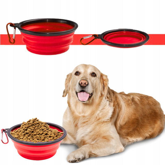 Miseczka turystyczna 0,35l składana - czerwona