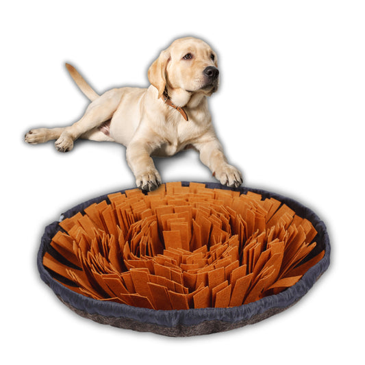 Mata węchowa dla psa, zabawka slowfood edukacyjna na smaczki - brązowa